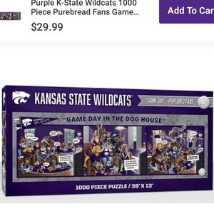 Kansas State Wildcats Purple 1000-Piece Puzzle
